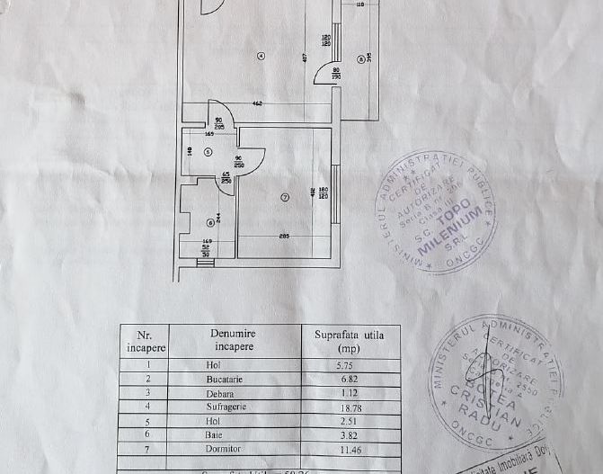 Apartament 2 camere Craiova - Schiță 3