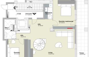 Penthouse de lux 150 mp utili + 200 mp terasa + 2 parcari subterane - Poză 10