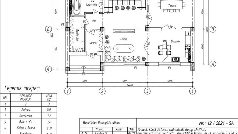 Vânzare, casă, 2 nivele, 206 mp, str. Mihail Juraveli, Codru. - Poză 15