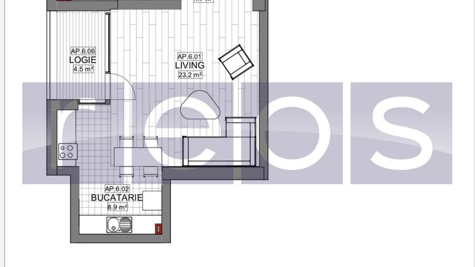 VANZARE APARTAMENT 2 CAMERE | LIZEANU | BLOC NOU | PARCARE | TERASA - Schiță 16