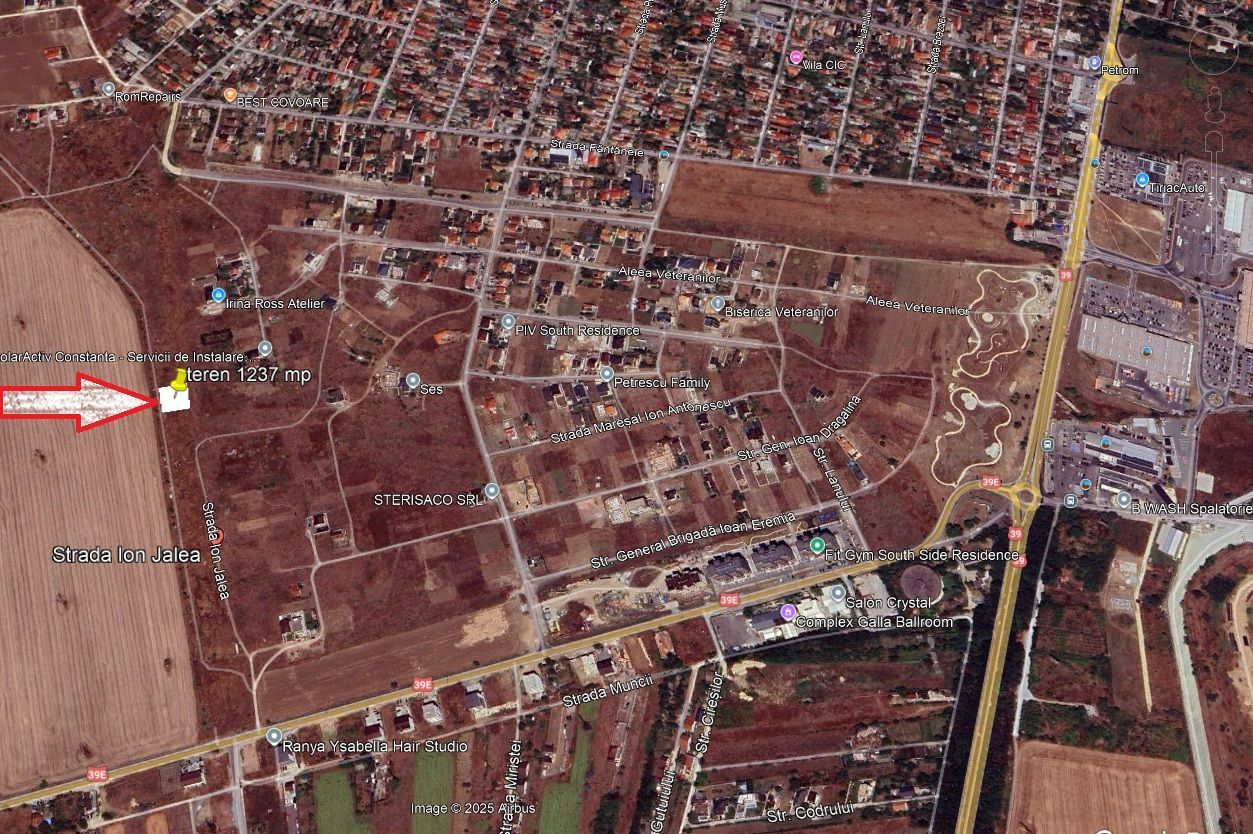 Teren intravilan 1.237 mp – Constanța, zona Veterani | Deschidere la 2 străzi - Poză 1