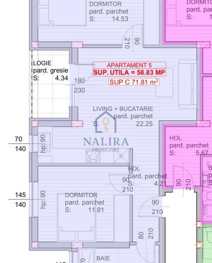 Apartament 3 camere de vânzare bloc nou construit de vanzare - Poză 2