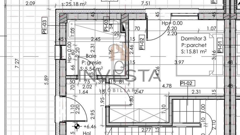 Duplex de vanzare cu teren de ! - Schiță 5