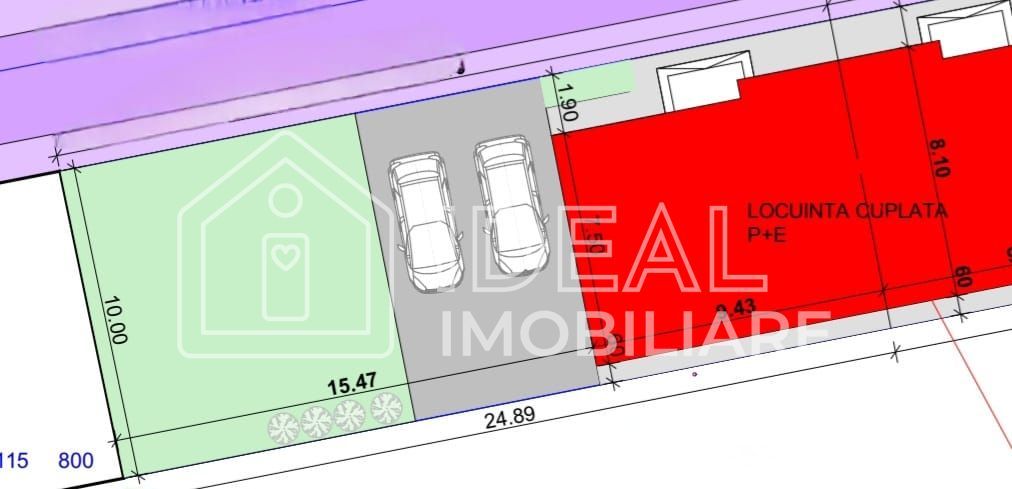 Casa Tip Duplex cu 4 camere si gradina, zona Selimbar - Schiță 9