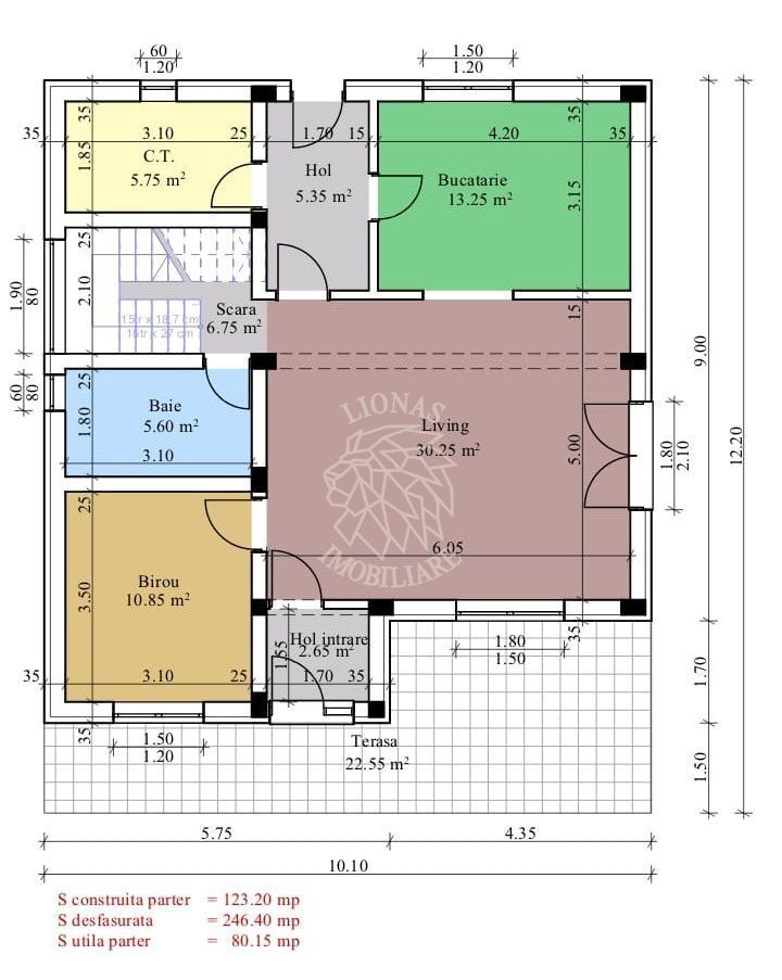 Teren amenajat 553 mp+Proiect casa si Garaj la rosu-Holboca - Poză 5