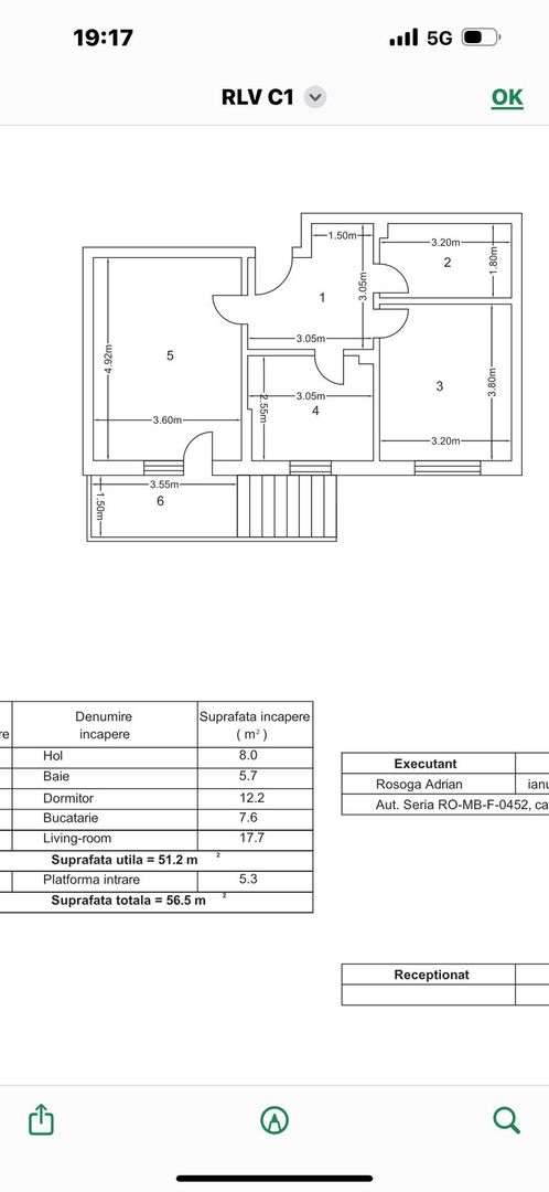 AP. 2 CAMERE - GRADINA 43MP, BUCATARIE INCHISA, STATIE STB,COMISION 0% - Poză 6