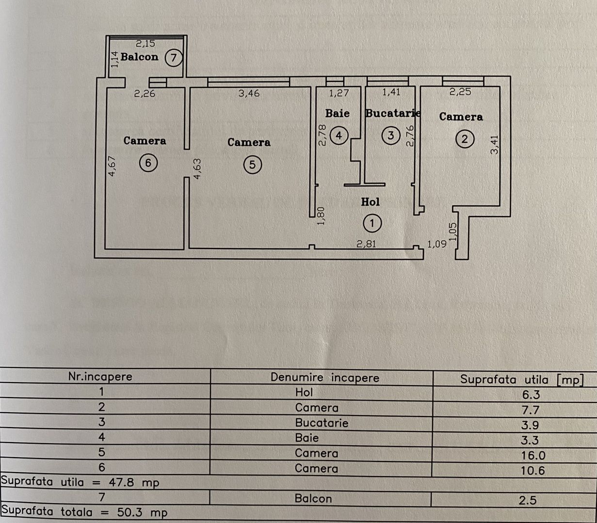 Comision 0% | Apartament 3 Camere | Etaj 1 | Sagului/ Liviu Rebreanu - Poză 12