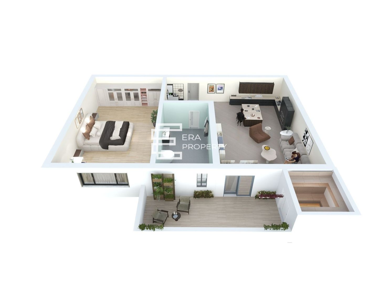 Apartament 2 camere 39 mp cu gradina 20 mp- in Sibiu - Lacul lui Binder - Schiță 10