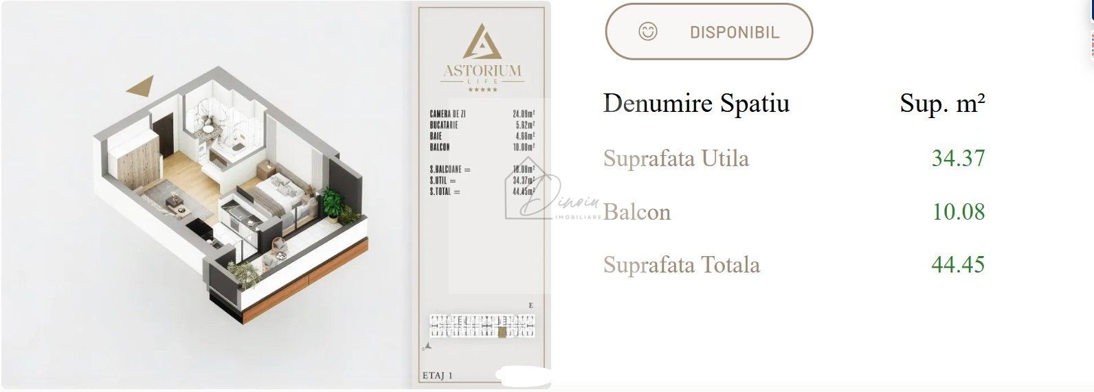 Garsoniera Astorium LIfe I Th Pallady -Gura Calitei I Proprietar - Poză 3