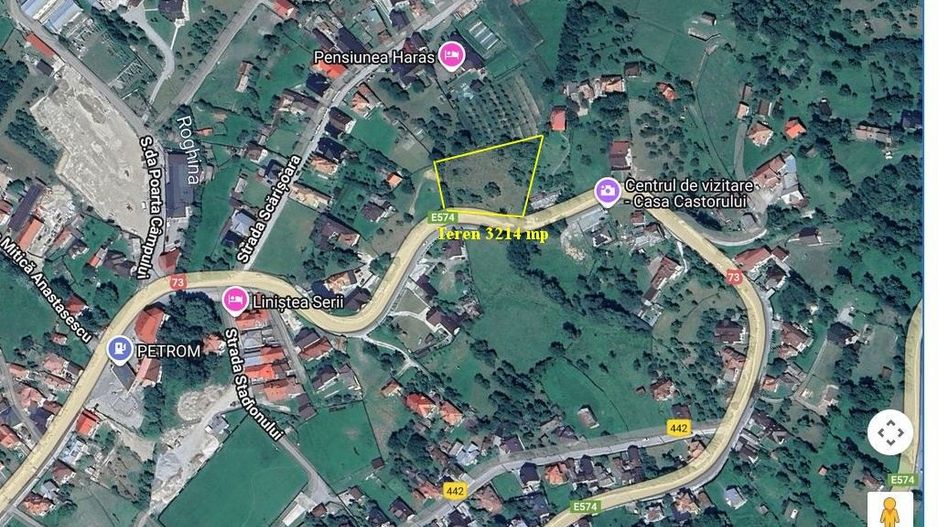 Teren intravilan 3214 mp în Rucăr cu deschidere 56 m în DN73 - Poză 4