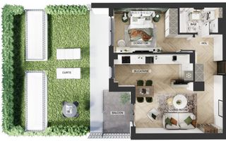 Apartament 2 camere de vanzare - Poză 1