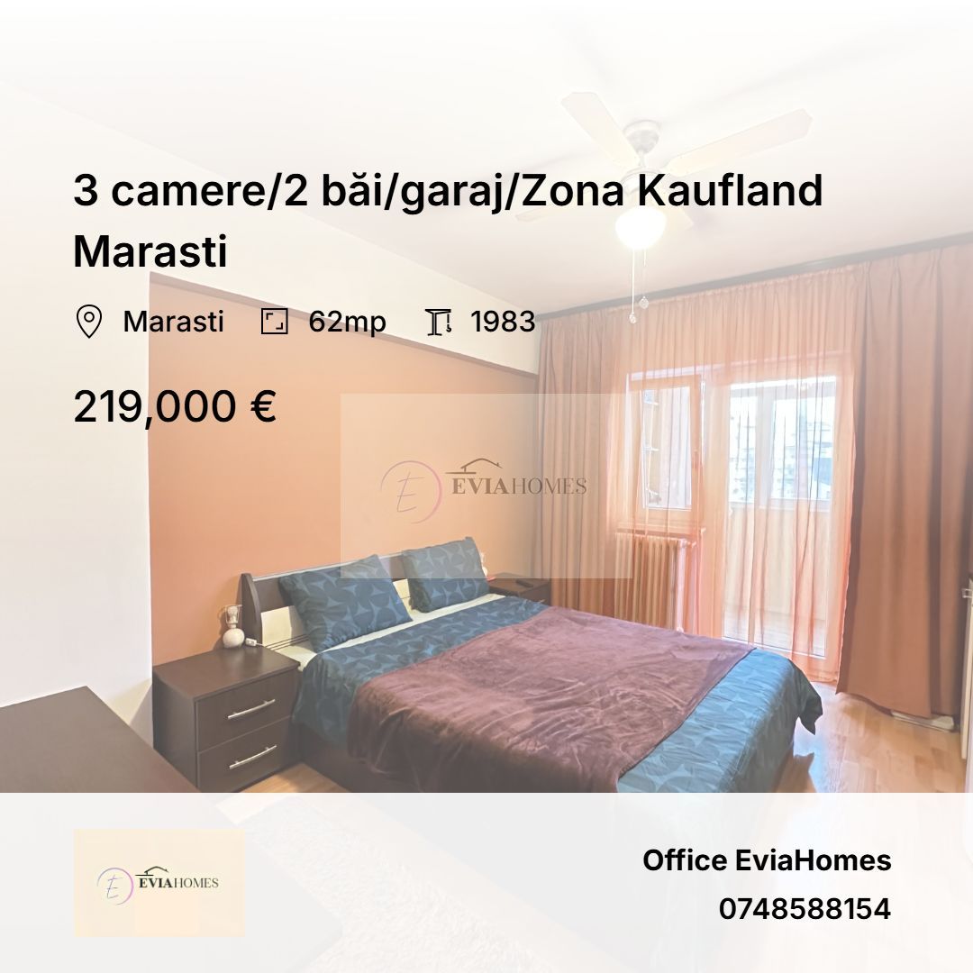 3 camere/2 băi/garaj/Zona Kaufland Marasti - Poză 1