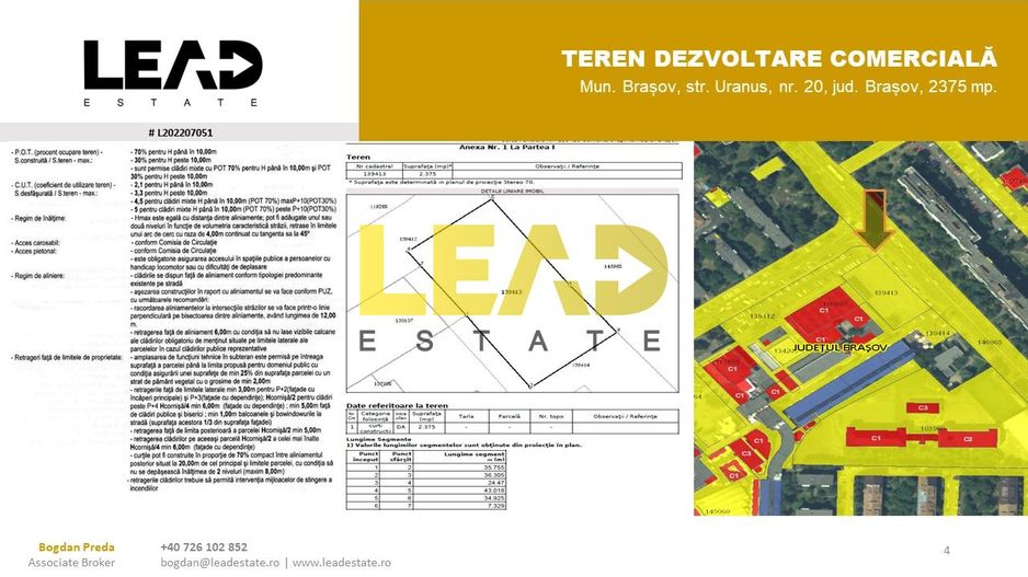 OPORTUNITATE INVESTIȚIE TEREN DEZVOLTARE COMERCIALĂ/RETAIL PARK - Poză 1