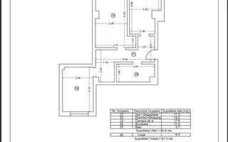Tomis Nord - Vanzare apartament decomandat cu 2 camere,  bloc nou. - Poză 21