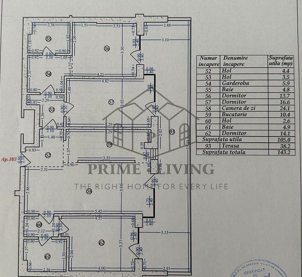 PENTHOUSE SUPERB DE 4 CAMERE LA VANZARE IN ZONA AVIATIEI - Schiță 14