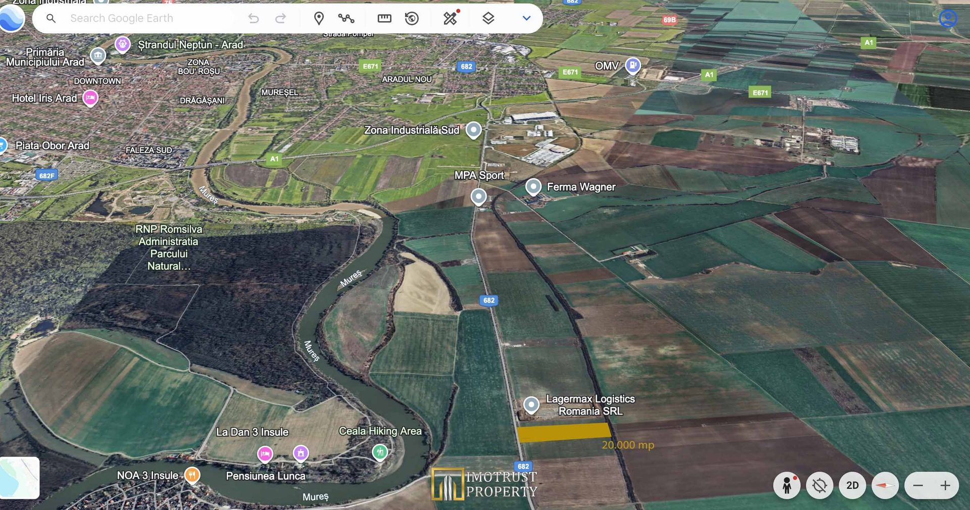 Teren industrial 20.000 mp cu acces rapid la Autostrada A1 – Arad - Poză 2