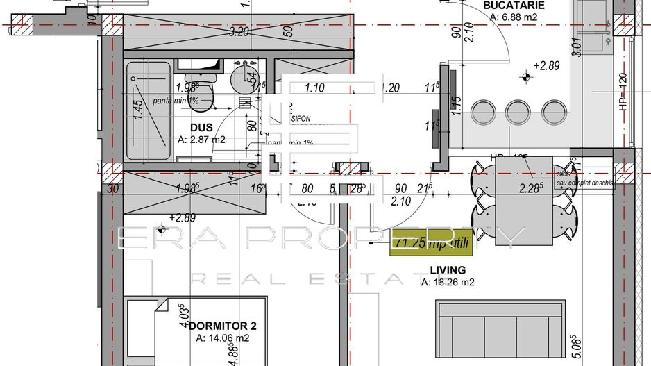Apartament 3 camere /71 mp, /LA CHEIE /zona Industriala Vest - Schiță 17