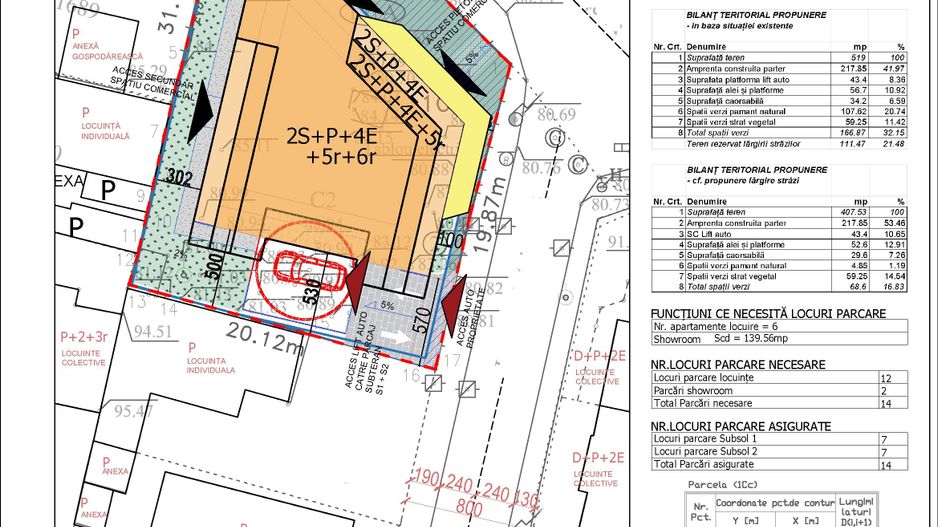 Teren cu Autorizatie | Sector 2 | Zona Barbu Vacarescu - Schiță 14