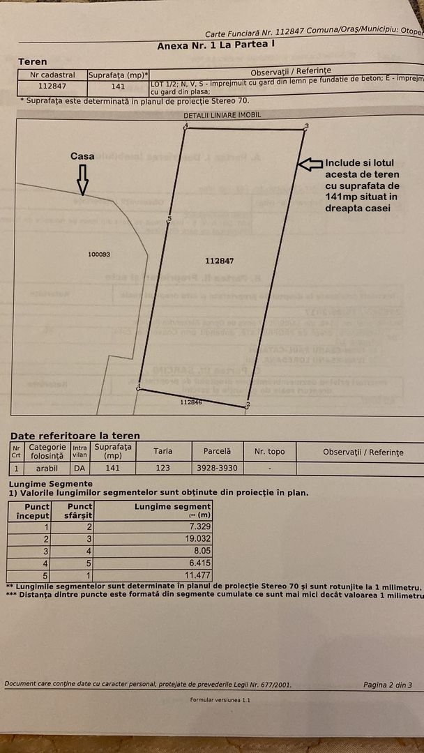 Vilă 10 camere + spațiu comercial | teren 1.300 mp | Otopeni 23 August - Schiță 41