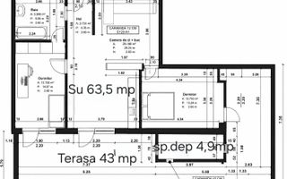 Apartamente cu 3 camere/60-63mp/TERASE 24-52mp/IMOBIL NZEB/TVA INCLUS. - Poză 2