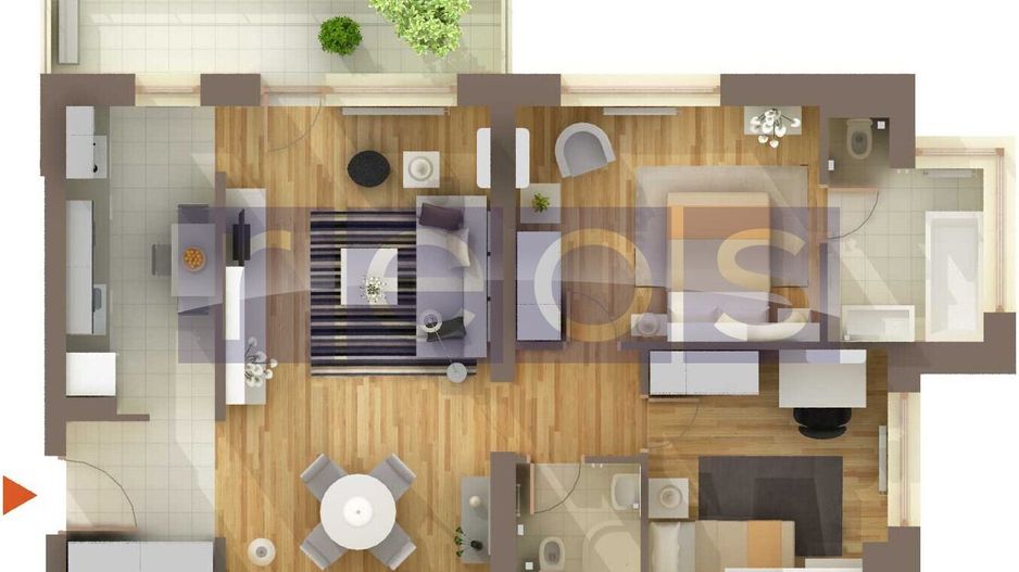 VANZARE APARTAMENT DEOSEBIT 81MP | 3 CAMERE | MOBILAT-UTILAT | PARCARE - Poză 17