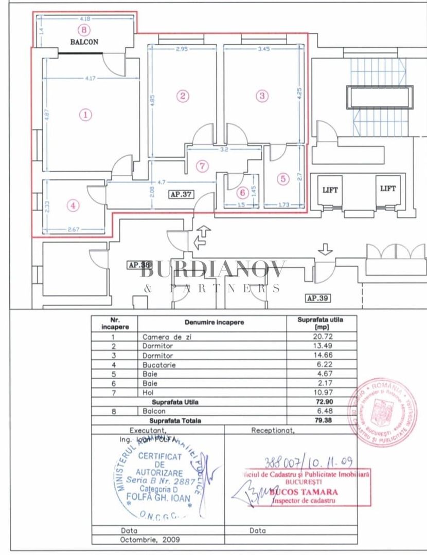 Apartament cu 3 camere de vânzare - Ten Blocks Residence-Metrou Păcii - Poză 3