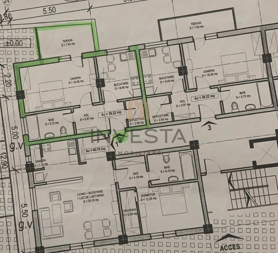 Oportunitate de investitie! Apartament cu 1 camera intr-o zona buna - Schiță 6