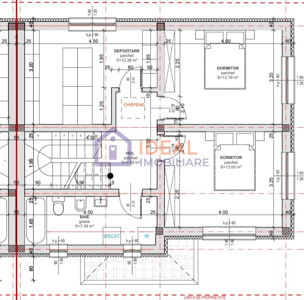 Casa Tip Duplex cu 4 camere si gradina, zona Selimbar - Schiță 8