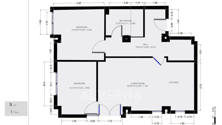 Apartament 3 camere | 74mp + balcon | parcare subterana | Borhanci - Poză 10