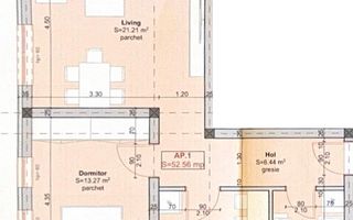 Etaj 2. Decomandat. Finisaje superioare - Schiță 12