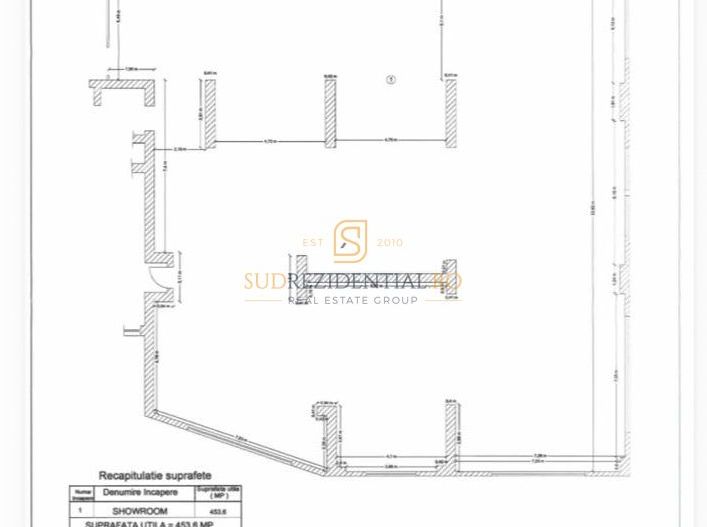 Spatiu comercial 610 mp, stradal Turnu Magurele, Aparatorii Patriei - Schiță 12