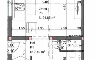 Duplex Nou 110 mp -teren 250 mp- pivnita- Cartierul Arhitecților-Bazinul de Apă - Schiță 15