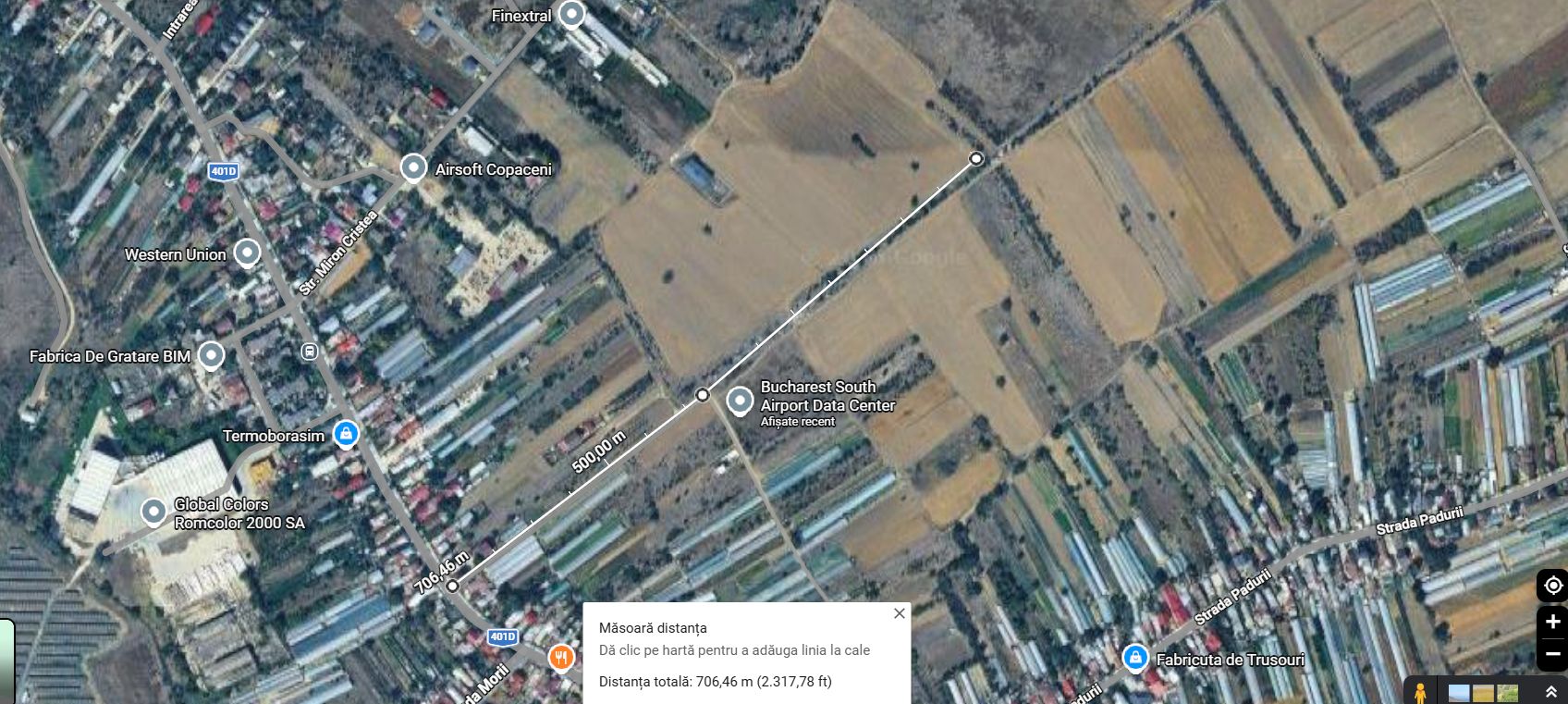 Teren Intravilan de vanzare 4000 mp Copaceni Strada Constantin Duma - Poză 2