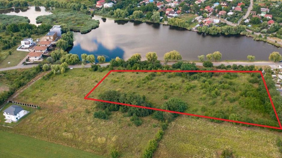 Teren cu vedere la lac, intravilan, Strada Laguna Albastra, Corbeanca - Poză 1