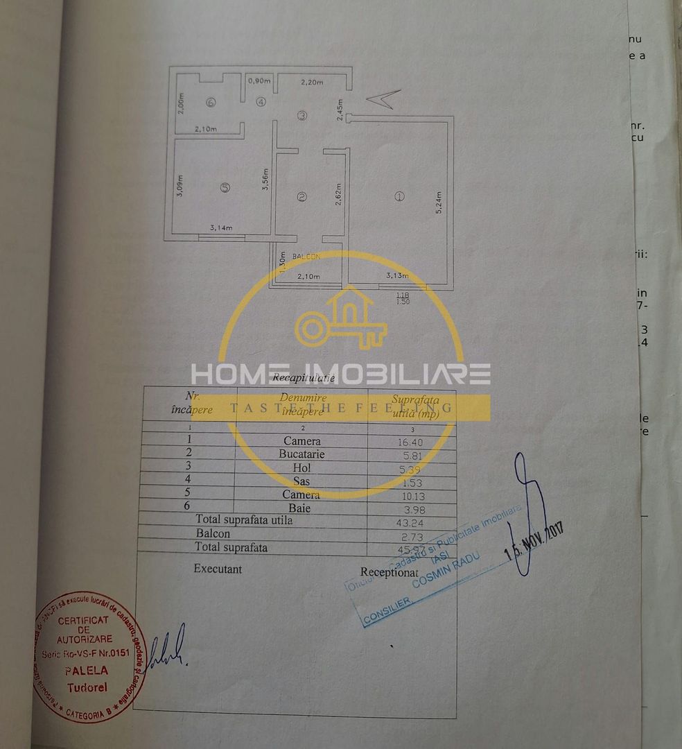 Etaj 3/Apartament 2Camere Decomandat-Mobilat&Utilat Bloc din  1980! Zona Dacia! - Poză 6