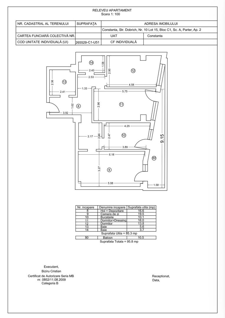 Tomis Nord/Carrefour -Vanzare apartament 3 camere, bloc nou. - Poză 8