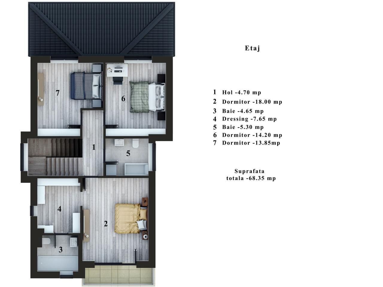 Vila individuala Corbeanca | 550 mp teren - Schiță 5