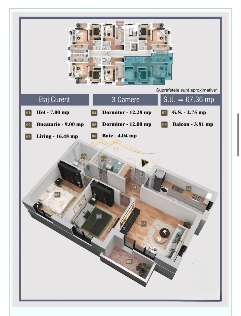 Apartament de vanzare* 2 camere /45 mp/ Chiajna - Poză 8