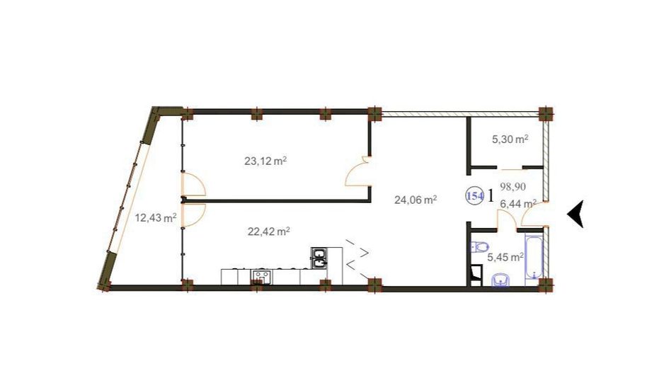 Apartament cu 1 cameră, Ciocana, Chișinău - Poză 3
