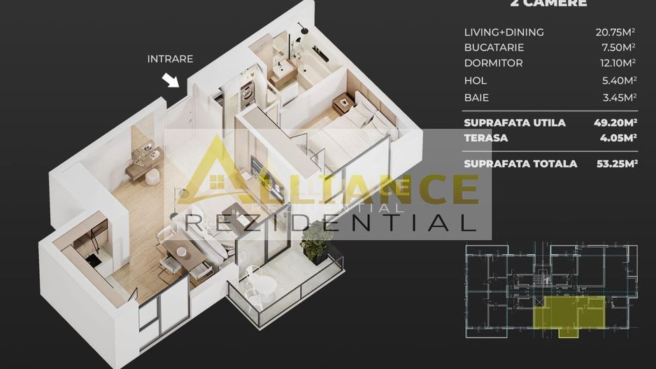 APARTAMENTE 2 CAMERE DE VÂNZARE ÎN EXCLUSIVITATE - ȘOSEAUA LEORDENI - Poză 7