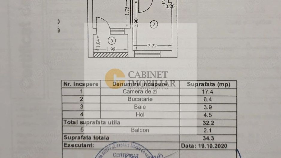 Garsonieră | 2020 | Mobilat | Utilat | 2 Lifturi | Bd. Timisoara capat - Schiță 7