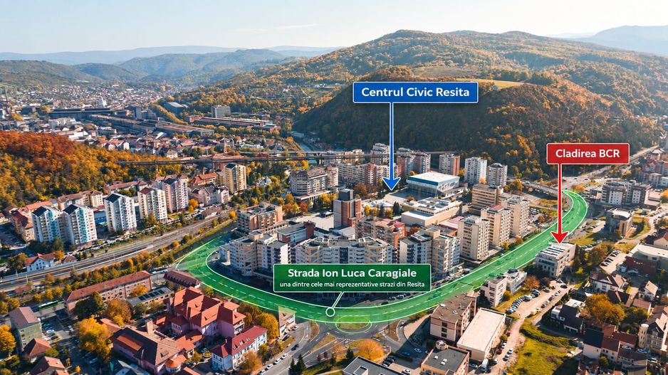 Spatii disponibile de închiriat | 246 - 1.400 mp | Resita Centru - Poză 1