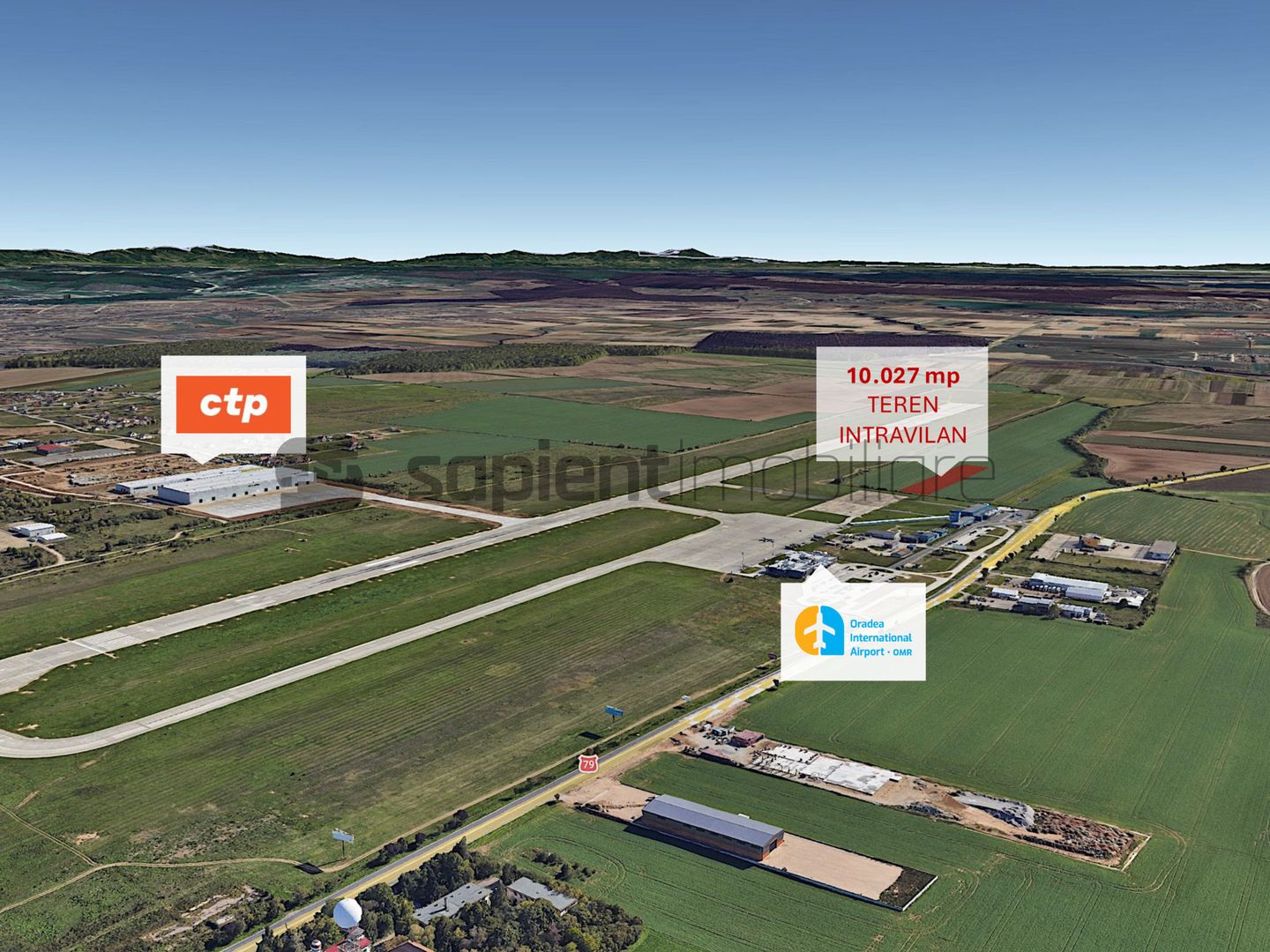 Teren intravilan – zona Aeroportului Internațional Oradea - Poză 2