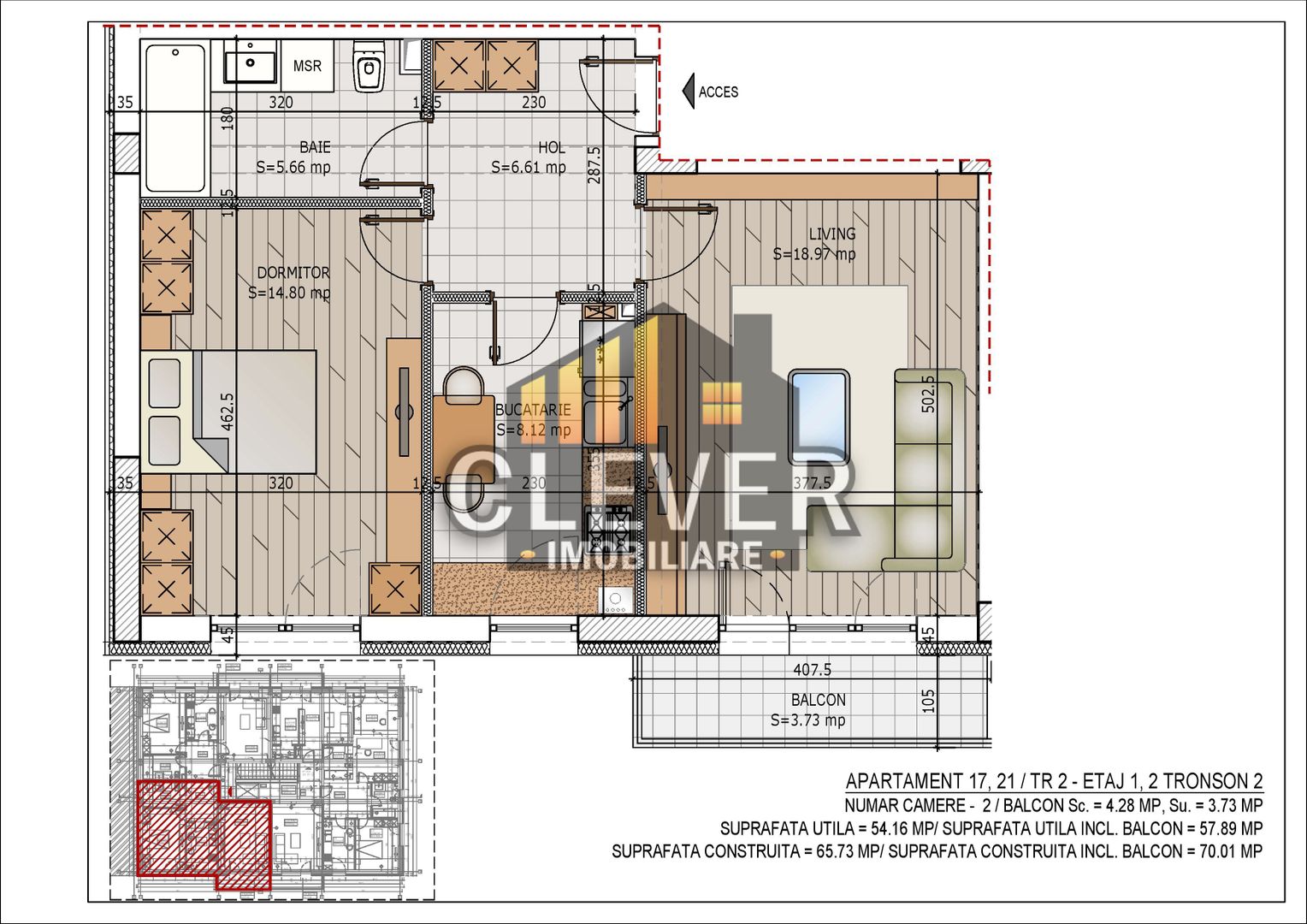 Apartament 2 Cam decomandat-Finalizat, Th.Pallady-Metrou N.Teclu - Schiță 4