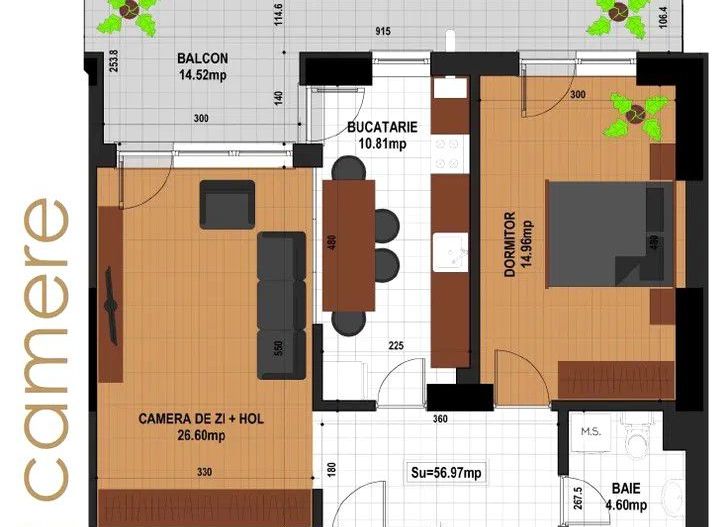 Vanzare apartament 2 camere bloc nou Timpuri Noi Residence - Poză 6