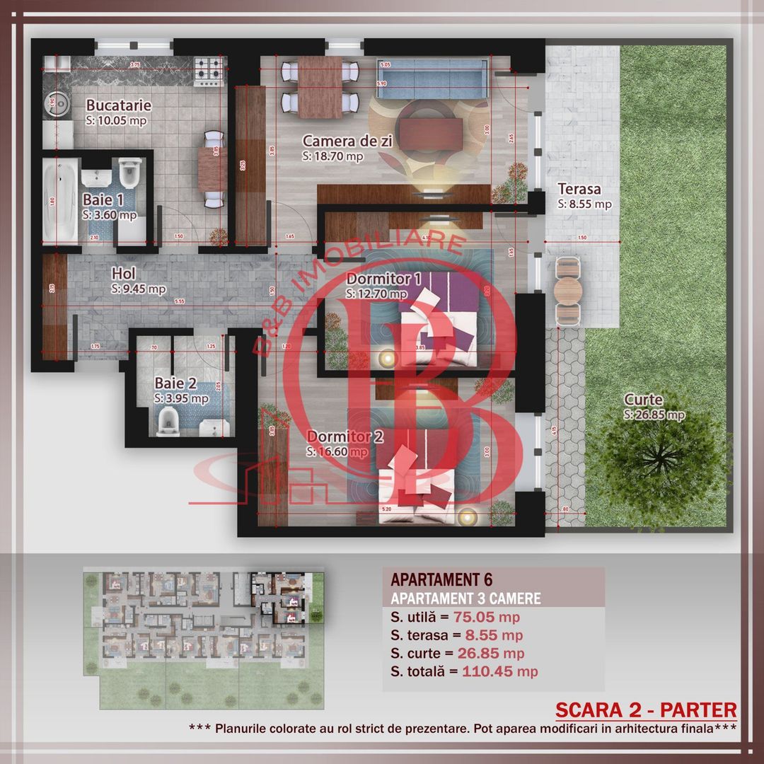 3 camere cu  gradina  Titan Pallady Metrou Nicolae Teclu - Schiță 1