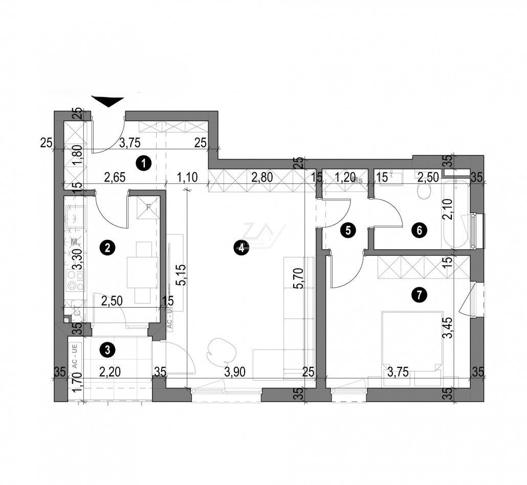 Etaj 1. Lift. Decomandat. Loc parcare. - Poză 11