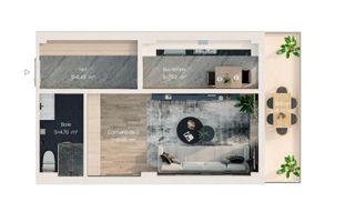 Apartament spațios 1 cameră, 43mp - Finisaje Premium- Valea Lupului - Poză 1