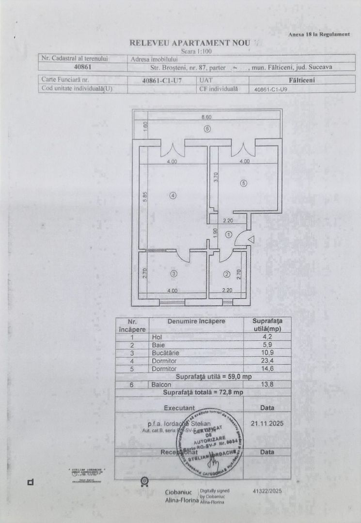 Vand apartament 2 camere nou la gri - Poză 6