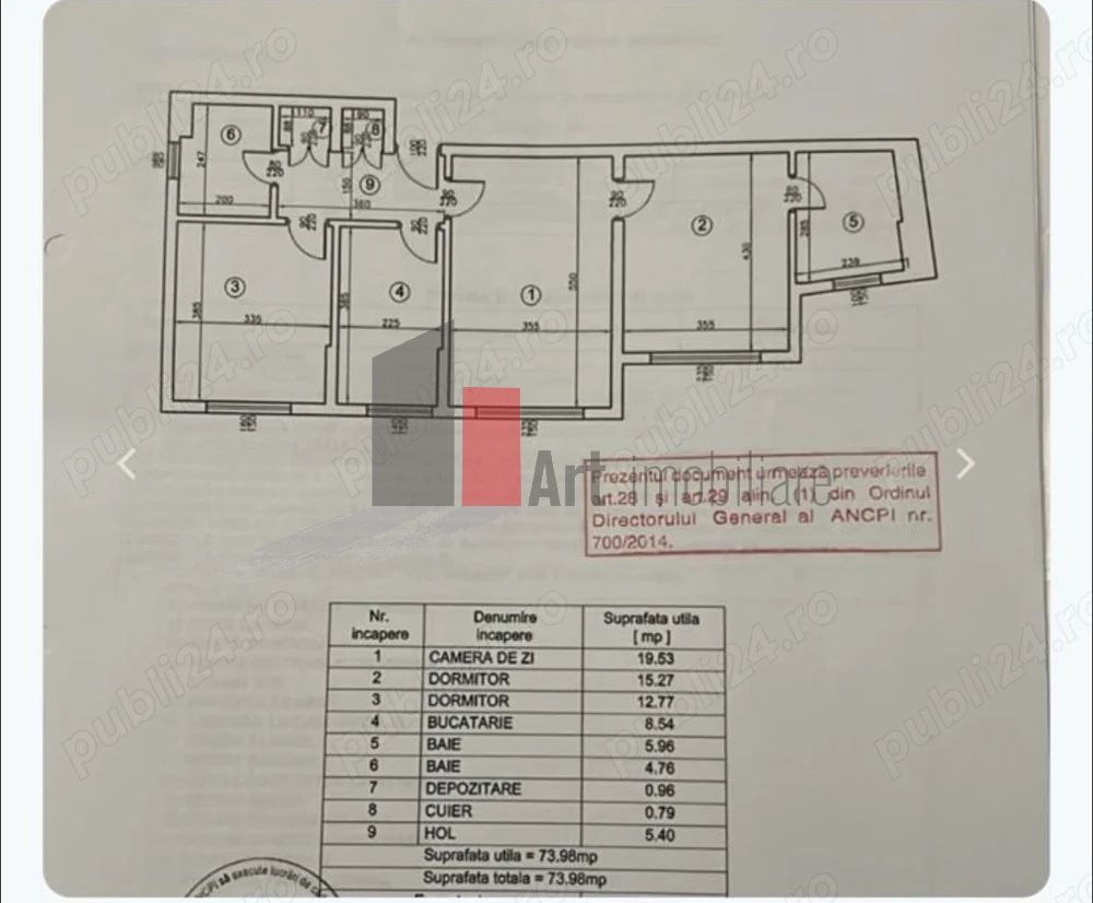 Apartament 3 camere Calea Giulesti - Schiță 7